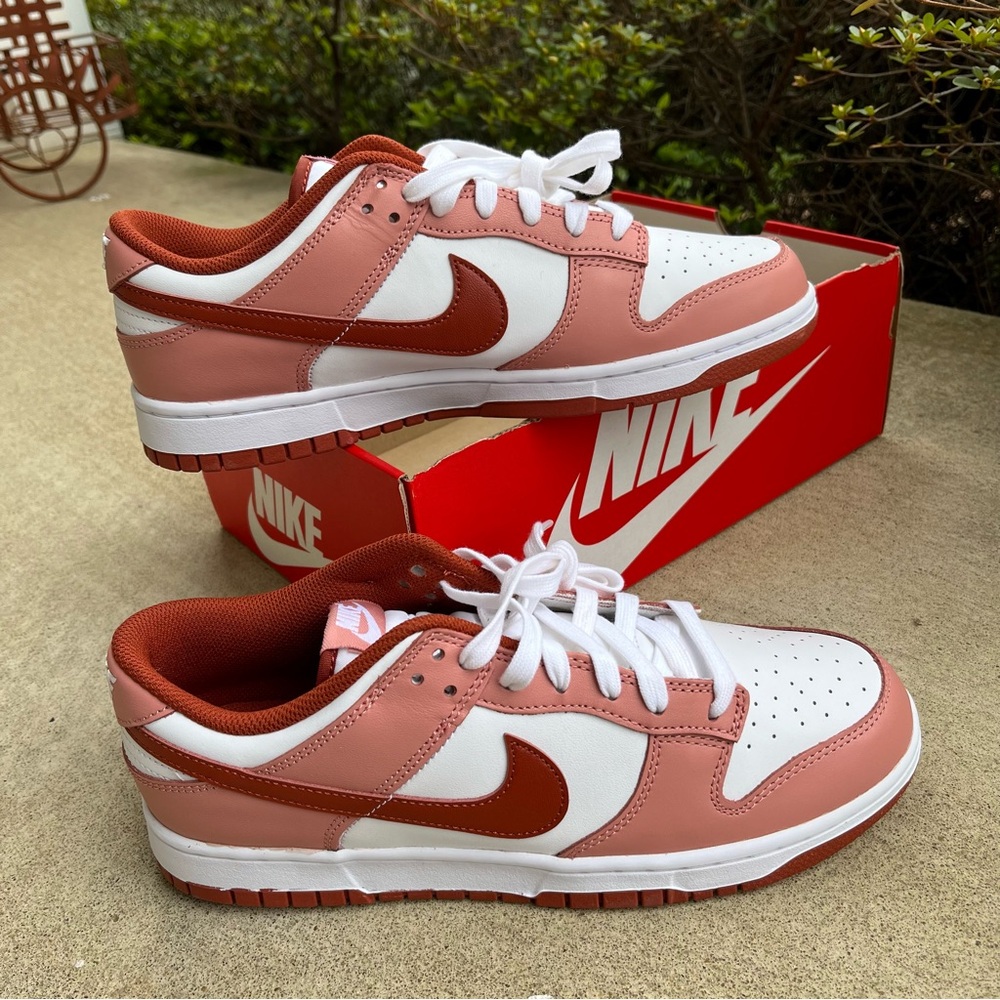 Nike Dunk Low Red Stardust Shoes FQ8876-618 Women's Sz=11.5 / Men’s Sz 10**